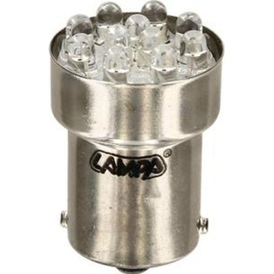 Lampa 58374 11 Led R10W BA15s 12V 21W červená