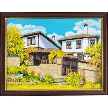 КАРТИНА "ЕСЕН В ЗЛАТОГРАД" АКРИЛ