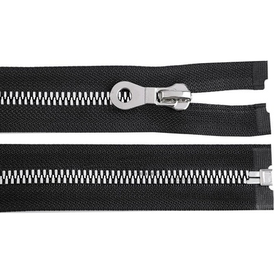 Stoklasa Kostěný zip, imitace kovu No 8 délka 60 cm bundový Balení: 1 ks, Varianta: 322 černá 322 černá