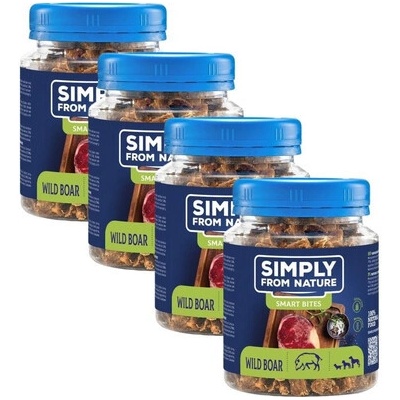 SIMPLY FROM NATURE Tréninkové pamlsky z divočáka 4 x 130 g