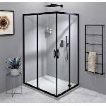 SAPHO Sigma Simply - Душ кабина 120x90 см, вариант L/P, прозрачно стъкло/матово черно GS2112B-04 (GS2112B-04)