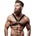 Харнес колан за гърди, универсален размер - Leather Cross Breast (D-235636)