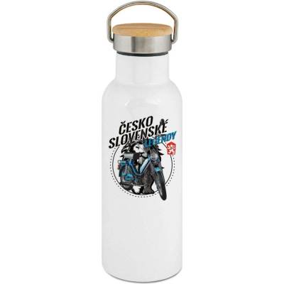 123TRIKO termoska Československé legendy Babetta modrá 210/215 500 ml motorka