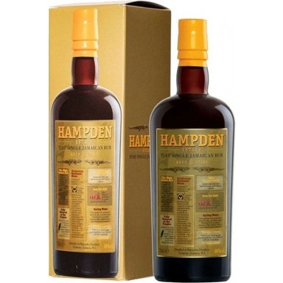 Hampden Estate Velier Pure single 8y 46% 0,7 l (karton)