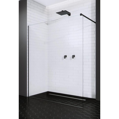 RADAWAY MODO II NEW BLACK sklo:transparent Šířka: 70 cm