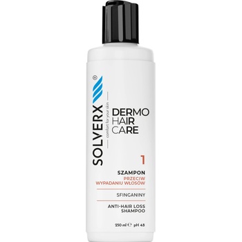 Solverx dermoHAIR šampón proti vypadávaniu vlasov pH 48 250 ml