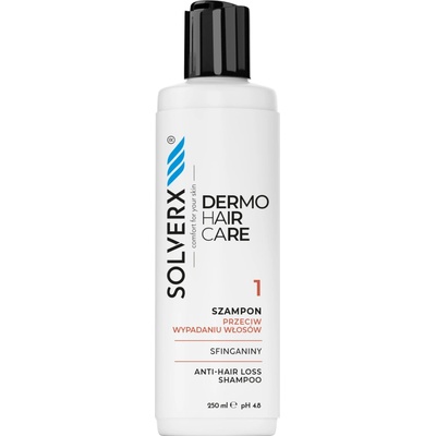 Solverx dermoHAIR šampón proti vypadávaniu vlasov pH 48 250 ml