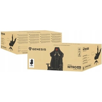 Genesis NITRO 650, černo-šedá tkanina