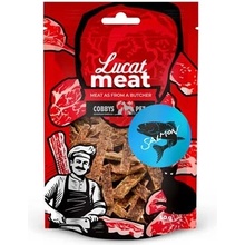 COBBYS PET LUCAT Meat lososové plátky maškrta pre mačky 50 g