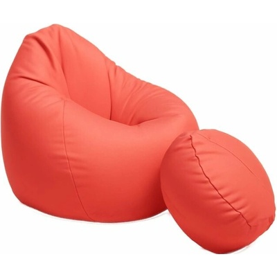 Mekem sedací vak Super 4XL obj. 450 L s podnožkou, mat.Nylon, barva malinová
