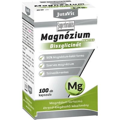 JutaVit Magnesium Bisglycinate Reacted 100 kapsúl
