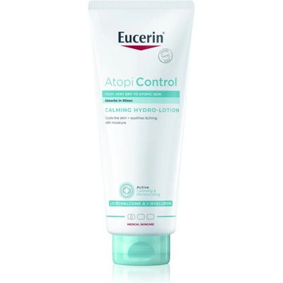 Eucerin AtopiControl Calming Hydro-Lotion успокояващ крем гел без аромат за суха и раздразнена кожа 400ml