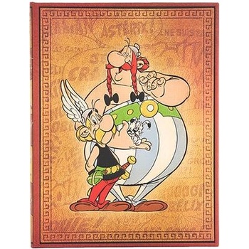 Paperblanks Тефтер Asterix Obelix, Ultra, широки редове, твърда корица, 72 листа (PB9702-0)