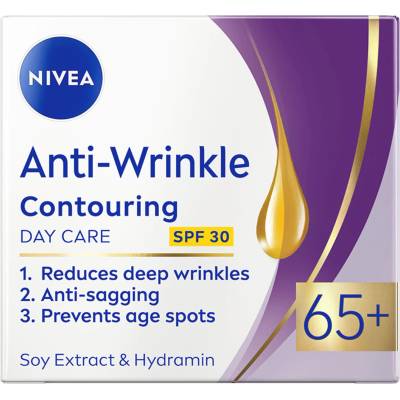 Nivea Anti-Wrinkle Контуриращ дневен крем, 65+, 50 ml
