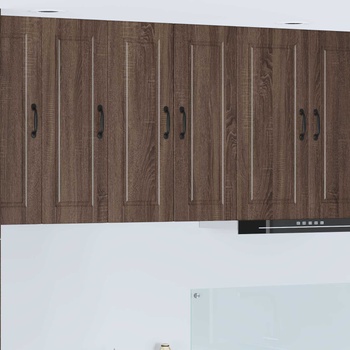 vidaXL Стенен шкаф PORTO 2 pcs Кафяв дъб 30 x 31 x 80 см (885370)