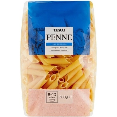 Tesco Penne semolinové sušené 0,5 kg