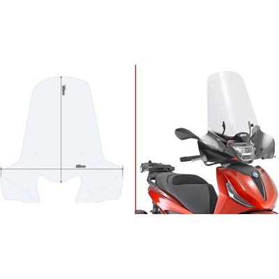 A5616A montážní sada plexi Piaggio Beverly 300-400 Hpe (21-26) pro plexi 5621A nebo 5621S – Zbozi.Blesk.cz