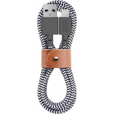 Native Union Belt Cable USB-A to Lightning 1,2m Zebra