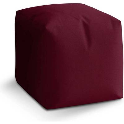 Sablio Taburet Cube Bordó - 50x50x50 cm