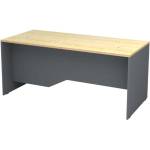 TopMebel Офис бюро Venturo TopMebel от меламин в антрацит - дъб 180x80x75cm