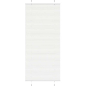 vidaXL Плисирана щора Бяла 90x200 cm Ширина на плата 89, 4 cm Полиестер (4015515)