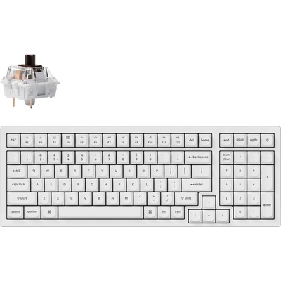 Keychron K4 Pro White Hot-Swappable Full-Size K Brown Switch (K4P-P3)
