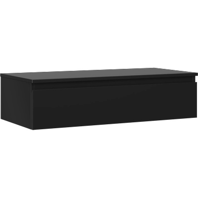 Orio шкаф за баня под умивалник 100 см с плот, 1 чекмедже, черен мат (91A10-10023-1-BFC71)