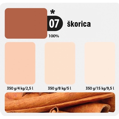 KITTFORT COLORLINE 0,35 kg Škorica