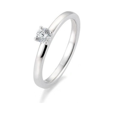 Sofia Diamonds prsteň z bieleho zlata s diamantom BE41 05993