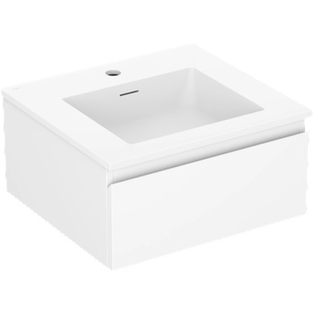 Mexen Orio шкаф за баня 50 см с мивка Otis, 1 чекмедже, бял мат - 91A10-05023-1-BF01-W18M01 (91A10-05023-1-BF01-W18M01)