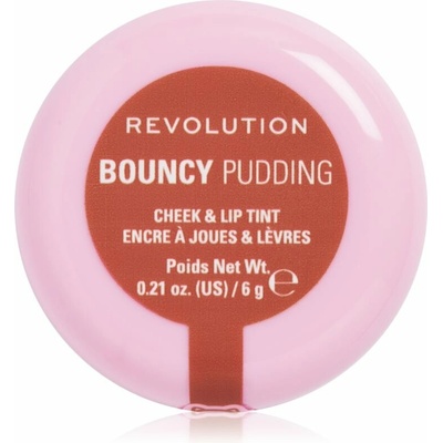 Revolution Bouncy Pudding Lip & Cheek multifunkčné líčidlo na pery a tvár Peach Veil 6 g