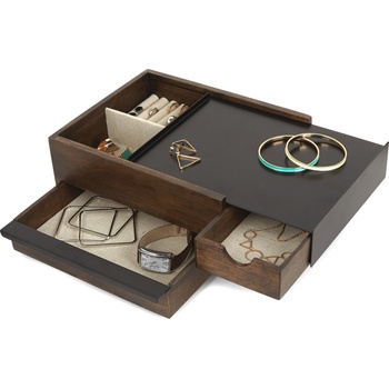 Umbra Ковчеже за бижута Stowit тъмно дърво (290245-048)