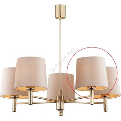 Argon - Резервен абажур за полилей и стенна лампа PONTE E27 бежов (NSAR2105)