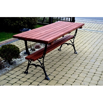 NaK Parkový stôl Alenka 180 cm 4 cm borovica