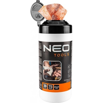 NEO TOOLS Ubrousky čistící, abrasiv, 75 ks, 20x21cm, 10-408