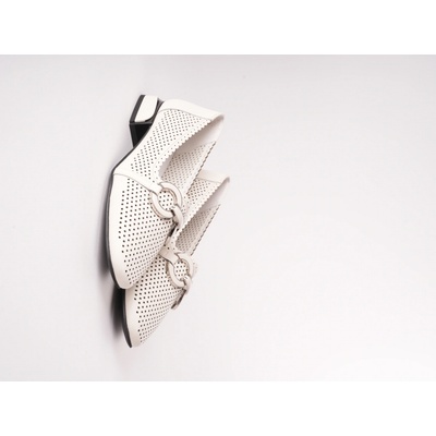 KARISMA dámské mokasíny perforované bílé