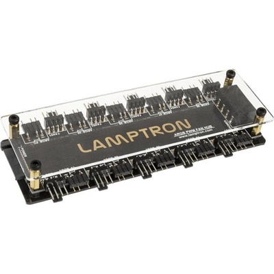 Lamptron Контролер за вентилатори Lamptron SP901 A-RGB, 10x 4-pin конектори, 10x 3-Pin RGB конектори, черен (SP901-ARGB)