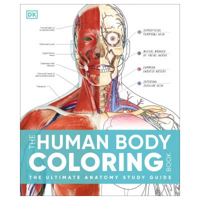 The Human Body Coloring Book: The Ultimate Anatomy Study Guide, Second Edition
