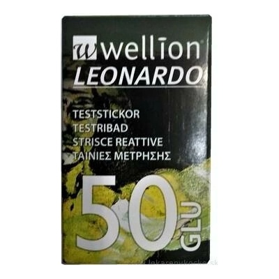 Wellion LEONARDO GLU Proužky testovací 1 balení 50 ks