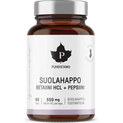 Puhdistamo Betain HCL 60 kapslí