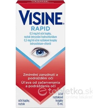 Visine Rapid 0,5 mg/ml očné roztokové kvapky int.opo.1 x 15 ml/7,5 mg