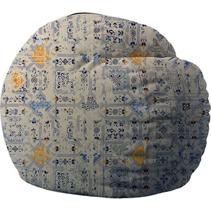 PUFRELAX Барбарон 400л. Matusalem, Azulejo, Перящ се калъф, Подходящ за деца, Пълнеж с микс от мемори пяна и дунапрен, принт (PUF-M-M-TM-AZJ) - topmall
