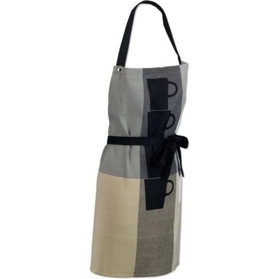 Kela Zástěra Tabea bavlna béžová šedá KL-11741