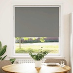 vidaXL Ролкова щора Blackout Сив 110x150 cm Ширина на плата 105, 7cm (4011130)