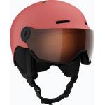 Salomon Детска скиорска каска Salomon Orka Visor Jr S2 sun kissed coral