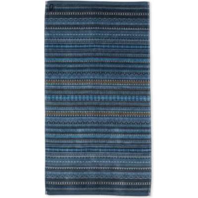 Pip Studio Geometric bavlněná osuška tmavě modrá 70 x 140 cm