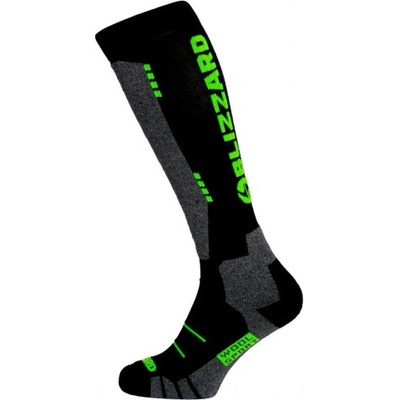 Blizzard Wool Sport Junior ski socks black/green Mix