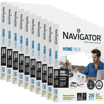 Navigator Копирна хартия Home Pack, А4, 80 g-m2, 250 листа, 10 пакета (5602007831868)