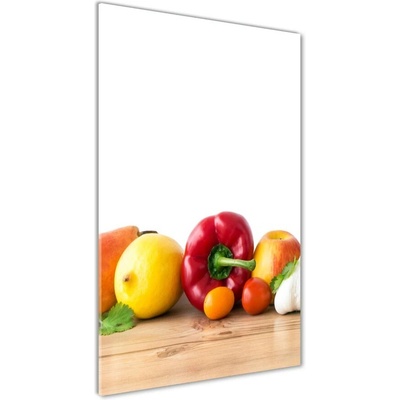 Vertikálny foto obraz sklenený Ovocie a zelenina 50x100 cm