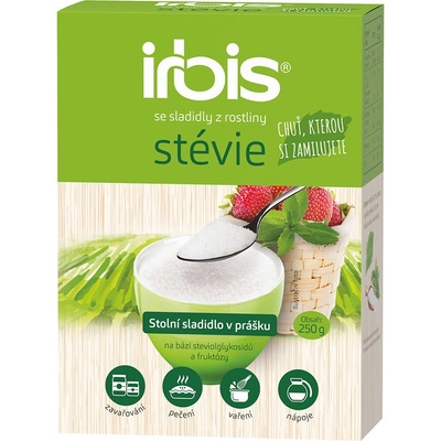 Irbis Stévia sypké sladidlo 250 g